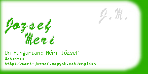 jozsef meri business card