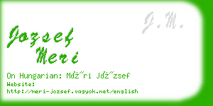 jozsef meri business card